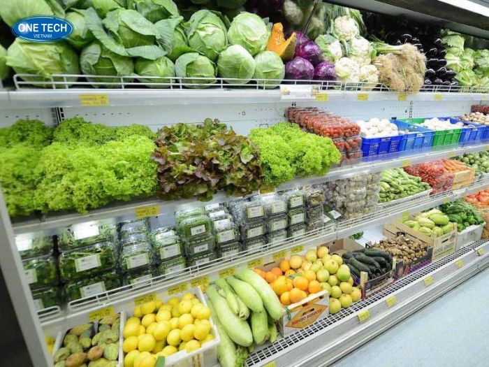 Các mặt hàng thực phẩm sạch trên kệ