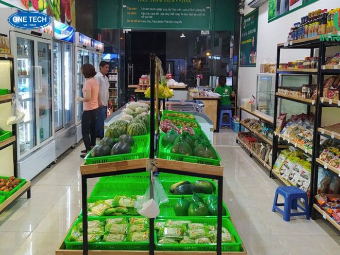 Về diện tích, không gian cửa hàng nên linh hoạt trong khoảng 20–60m²