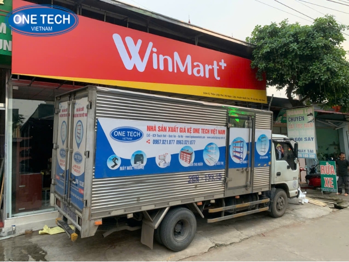 One Tech thi công trọn gói giá kệ cho hệ thống siêu thị Winmart