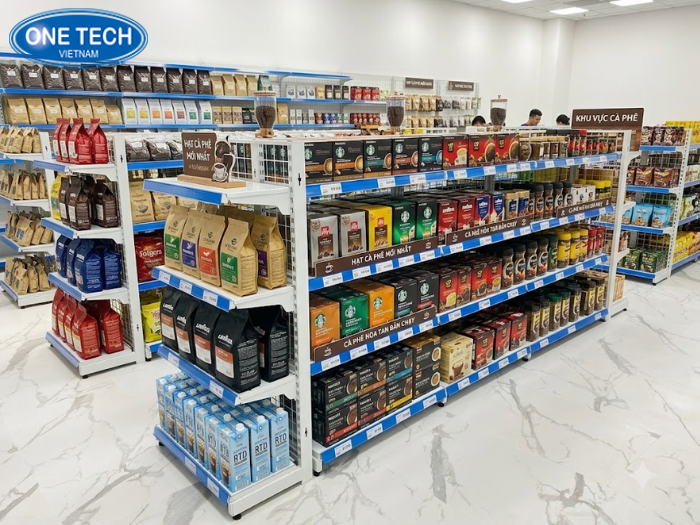 Kinh nghiệm chọn kệ trưng bày cafe
