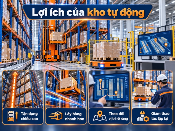 Lợi ích của kho tự động