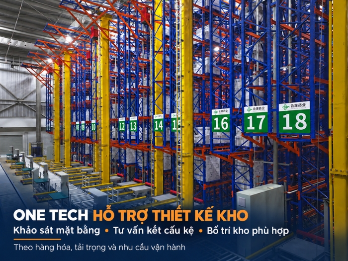 One Tech hỗ trợ thiết kế kho tự động